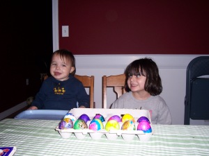 Amelia and Hailey at Easter
